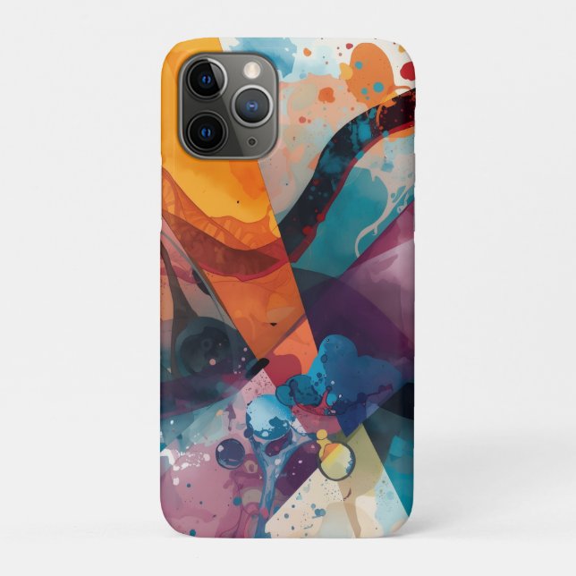 Geometric Fluidity Case-Mate iPhone Case (Back)