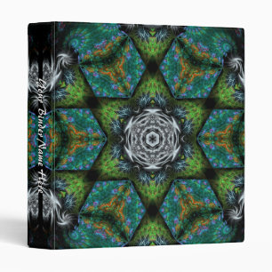 Geometric Forest Star Custom Binder