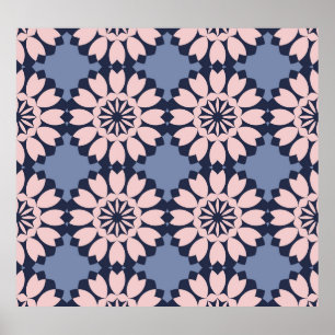 Geometric Forms: Decorative Seamless Pattern. Poster