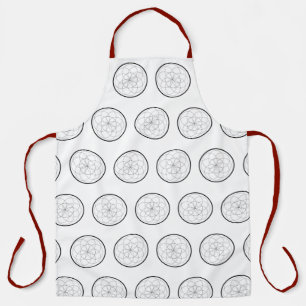 geometric forms in art apron