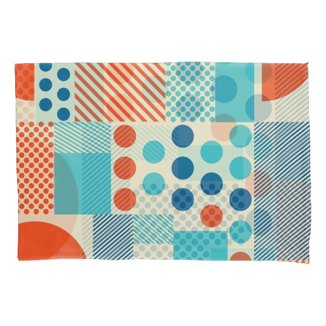 Geometric Forms, Modern Art Pattern. Pillowcase (Front)