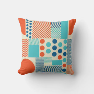 Geometric Forms, Modern Art Pattern. Throw Pillow