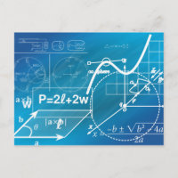 geometric formula postcard