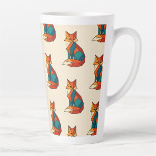 Geometric fox mug
