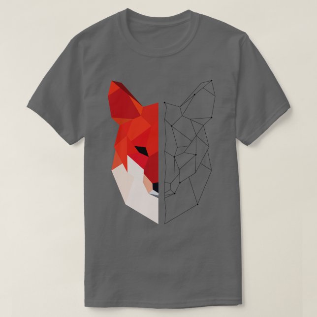 Geometric fox  T-Shirt (Design Front)