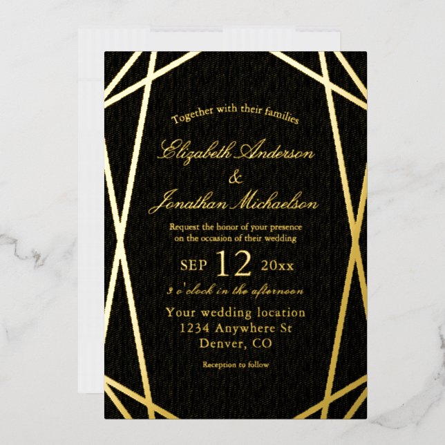 Geometric Frame Wedding (Envelope)