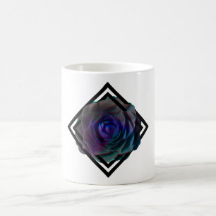Geometric Framed Rose Coffee Mug