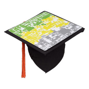 Geometric Funky Abstract Lithromantic Pride Flag Graduation Cap Topper