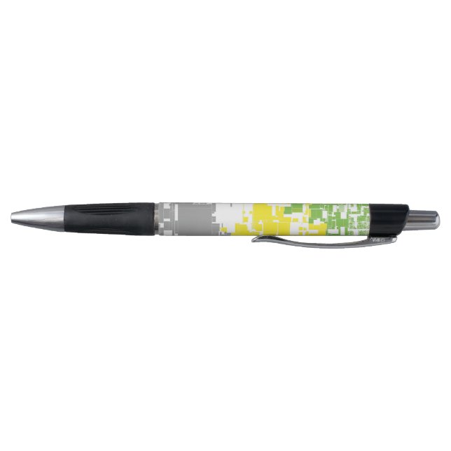 Geometric Funky Abstract Lithromantic Pride Flag Pen (Bottom)