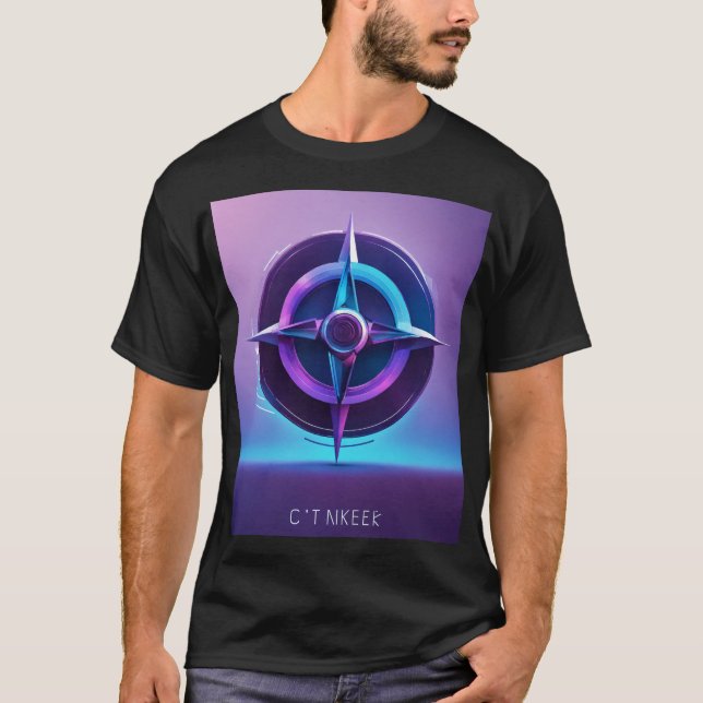 "Geometric Fusion: Modern Men's T-Shirts" T-Shirt (Front)