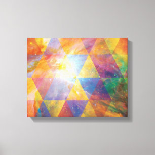 Geometric Galaxy Art Canvas Print