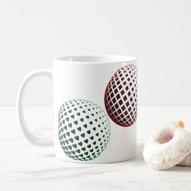 Geometric Gems Coffee Mug (With Donut)