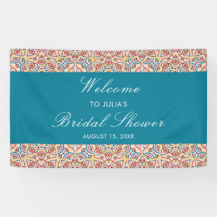 Geometric Glittering Metallic Luxury Bridal Shower Banner