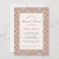 Geometric Glittering Metallic Luxury Bridal Shower