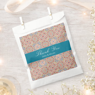 Geometric Glittering Metallic Luxury Wedding Favour Bag