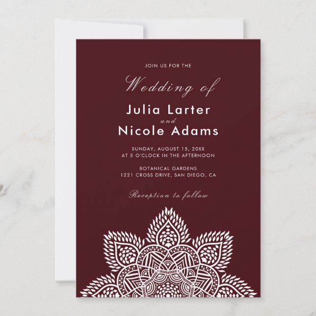 Geometric Glittering Metallic Luxury Wedding Invit Invitation (Front)