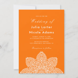 Geometric Glittering Metallic Luxury Wedding Invit Invitation