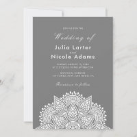Geometric Glittering Metallic Luxury Wedding