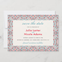 Geometric Glittering Metallic Luxury Wedding