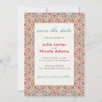 Geometric Glittering Metallic Luxury Wedding