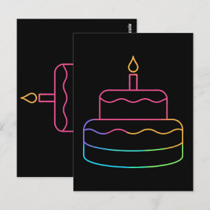 Geometric Glow Postcard