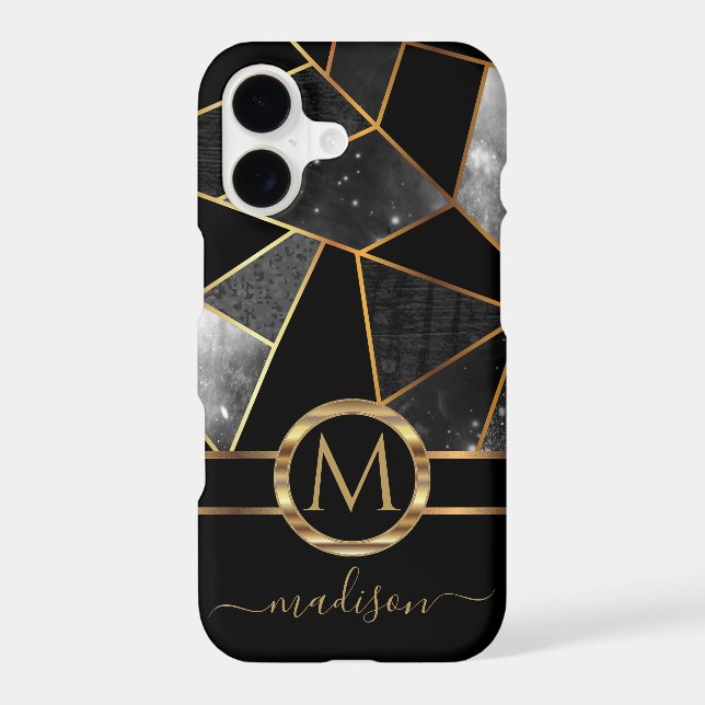 Geometric Gold and Black  (Back)