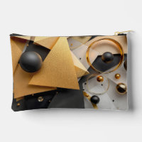 Geometric Gold & Black Elegance