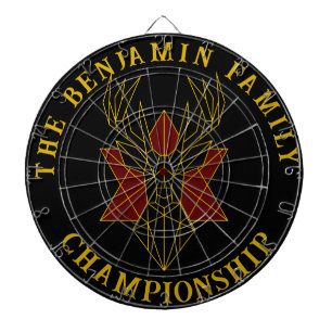 Geometric gold deer animal art decorative custom dartboard