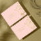 Geometric Gold Foil Pink Business Card