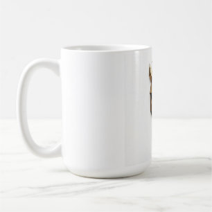 Geometric Gold Horse Head - Art Deco 2026 Decor Coffee Mug