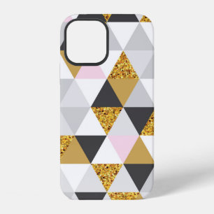 Geometric gold marble seamless pattern iPhone 12 case