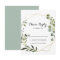 Geometric Gold Tropical Green Calligraphy RSVP