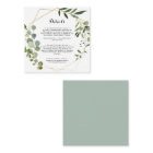 Geometric Gold Tropical Green Wedding Details