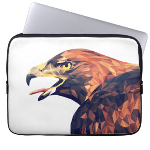 Geometric Golden Eagle Laptop Sleeve