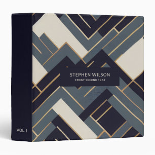 Geometric Golden illustration Binder