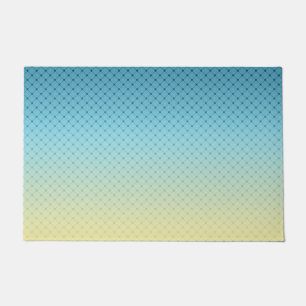 Geometric, gradient, Ombre, colourful Doormat