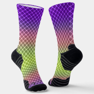 Geometric, gradient, Ombre  Socks