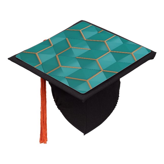 geometric graduation cap topper (Angled)