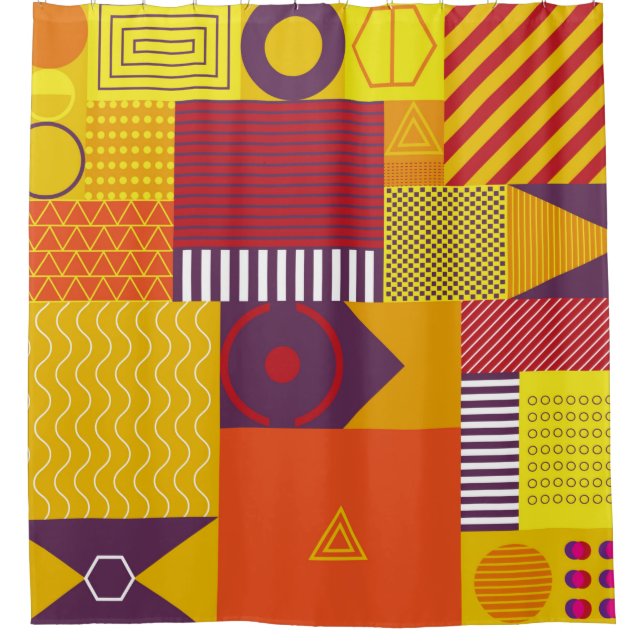 geometric graphic abstract background, vintage ill (Front)