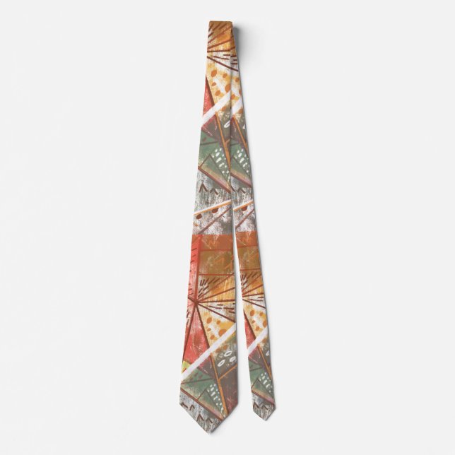 geometric graphic tie (Front)