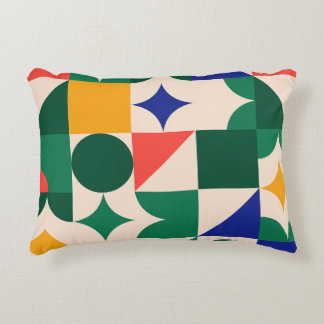 Geometric Graphics Brushed Polyester Accent Pillow