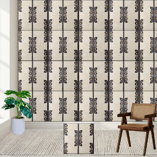Geometric Greek Key Pattern Tile