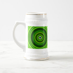 Geometric Green Mandala Design-64055 Beer Stein