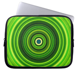 Geometric Green Mandala Design-64055 Laptop Sleeve