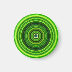 Geometric Green Mandala Design-64055 Magnet