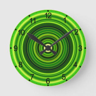 Geometric Green Mandala Design-64055 Round Clock