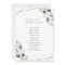 Geometric Greenery Wedding Table Seating Cards