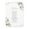 Geometric Greenery Wedding Table Seating Cards