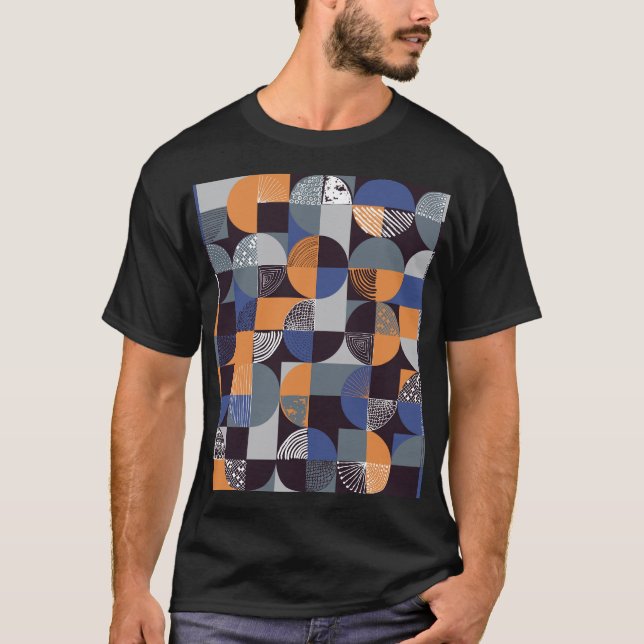 Geometric Handdrawn: Creative Seamless Doodles. T-Shirt (Front)