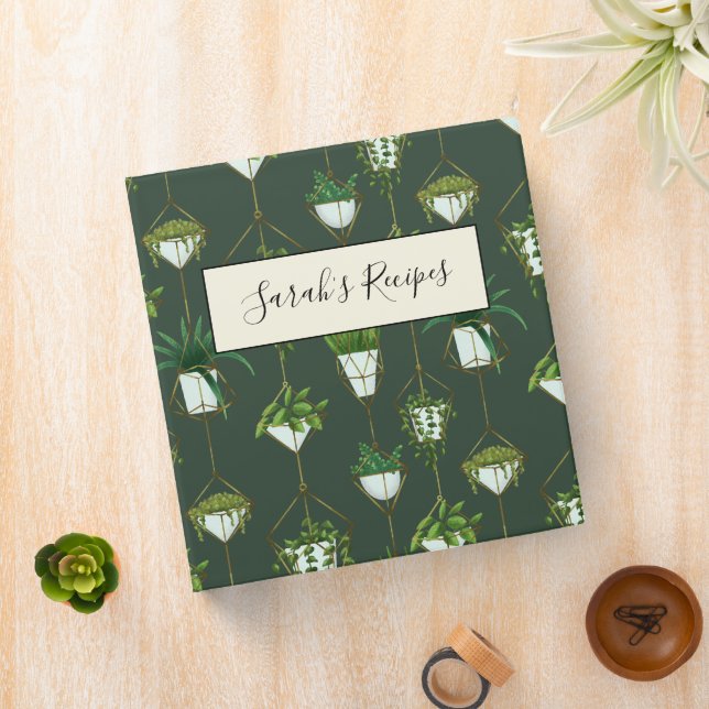 Geometric Hanging Houseplant Pattern Binder (In Situ)